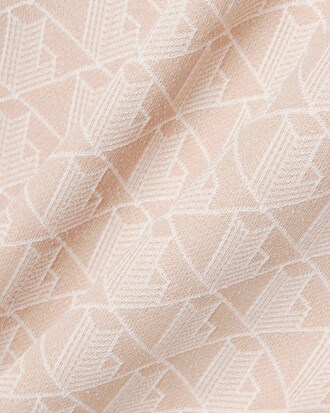 Vestito polo in jacquard con monogramma slim fit