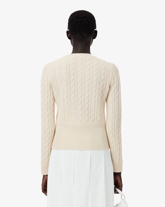 Cardigan a trecce in cashmere Runway