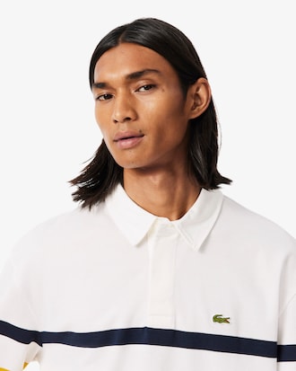 Polo da rugby relaxed fit a righe
