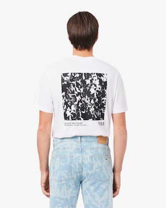 T-shirt in jersey con motivo stampato