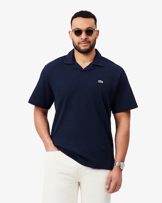 Polo classic fit in cotone-lino