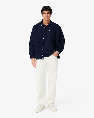Polo classic fit L.12.12 con tasca e bordi a contrasto