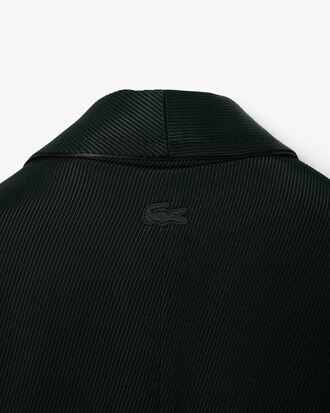 Blazer con collo a scialle in raso Runway