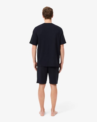 Shorts homewear in maglia testurizzata