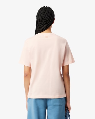 T-shirt in jersey stampa coccodrillo