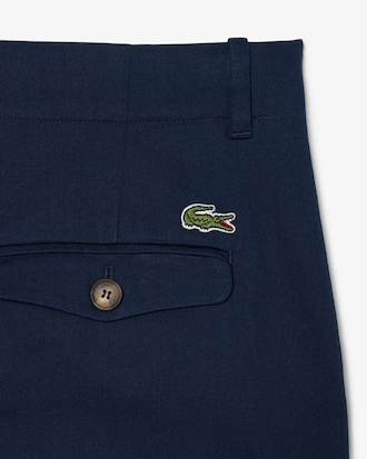 Pantaloni chino in gabardine elasticizzato wide fit