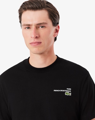 T-shirt in jersey con motivo stampato