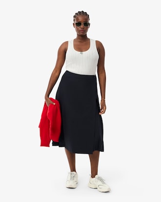 Canotta slim fit Pointelle in maglia di cotone