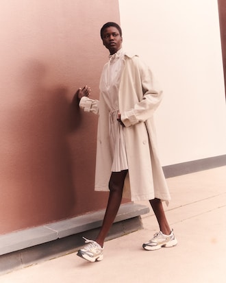 Trench oversize in denim