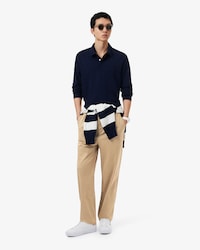 Pantaloni chino regular fit in twill di cotone