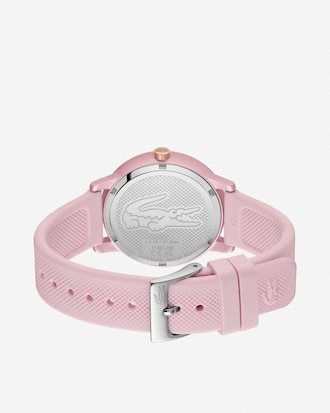 Orologio a 3 Lancette in silicone color cipria Lacoste.12.12 Go