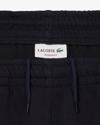 Pantaloni della tuta in piqué regular fit
