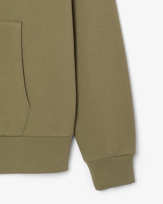 Felpa con cappuccio in pile con zip