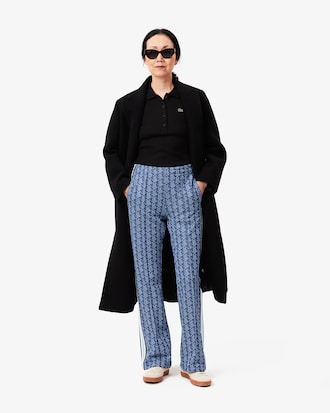 Pantaloni della tuta svasati con monogramma