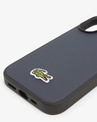 Custodia per iPhone 16 in petit piqu&eacute;