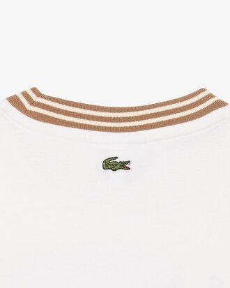 T-shirt in cotone con logo Lacoste