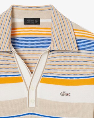 Polo in piqu&eacute; a righe slim fit Runway