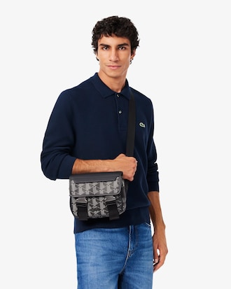 Borsa a tracolla con patta e clip The Blend