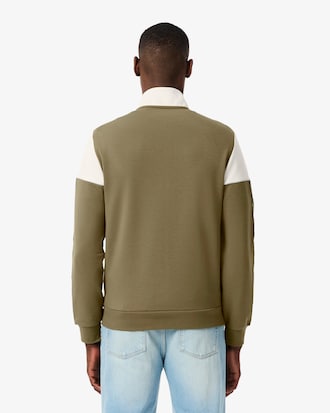 Felpa da tennis con zip color block