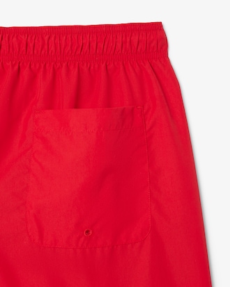 Pantaloncini da bagno monocromatici di lunghezza media