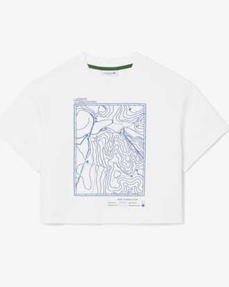 T-shirt ricamata oversize in jersey pesante