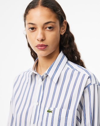 Camicia oversize in popeline