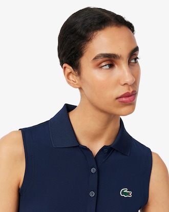 Polo da golf slim fit elasticizzata UV Protect