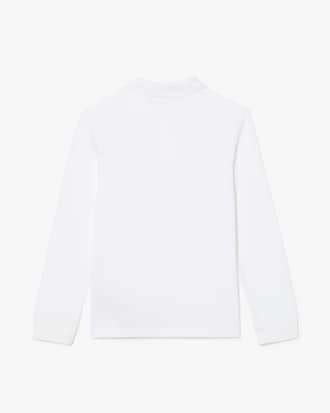 Polo a maniche lunghe in petit piqué