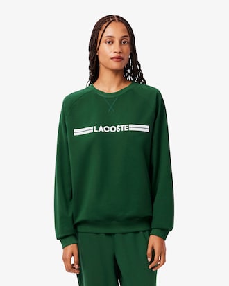 Felpa homewear in pile con logo