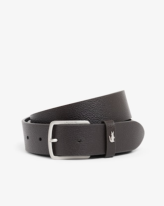 Elegance Leather Belt and Key Ring Gift Set