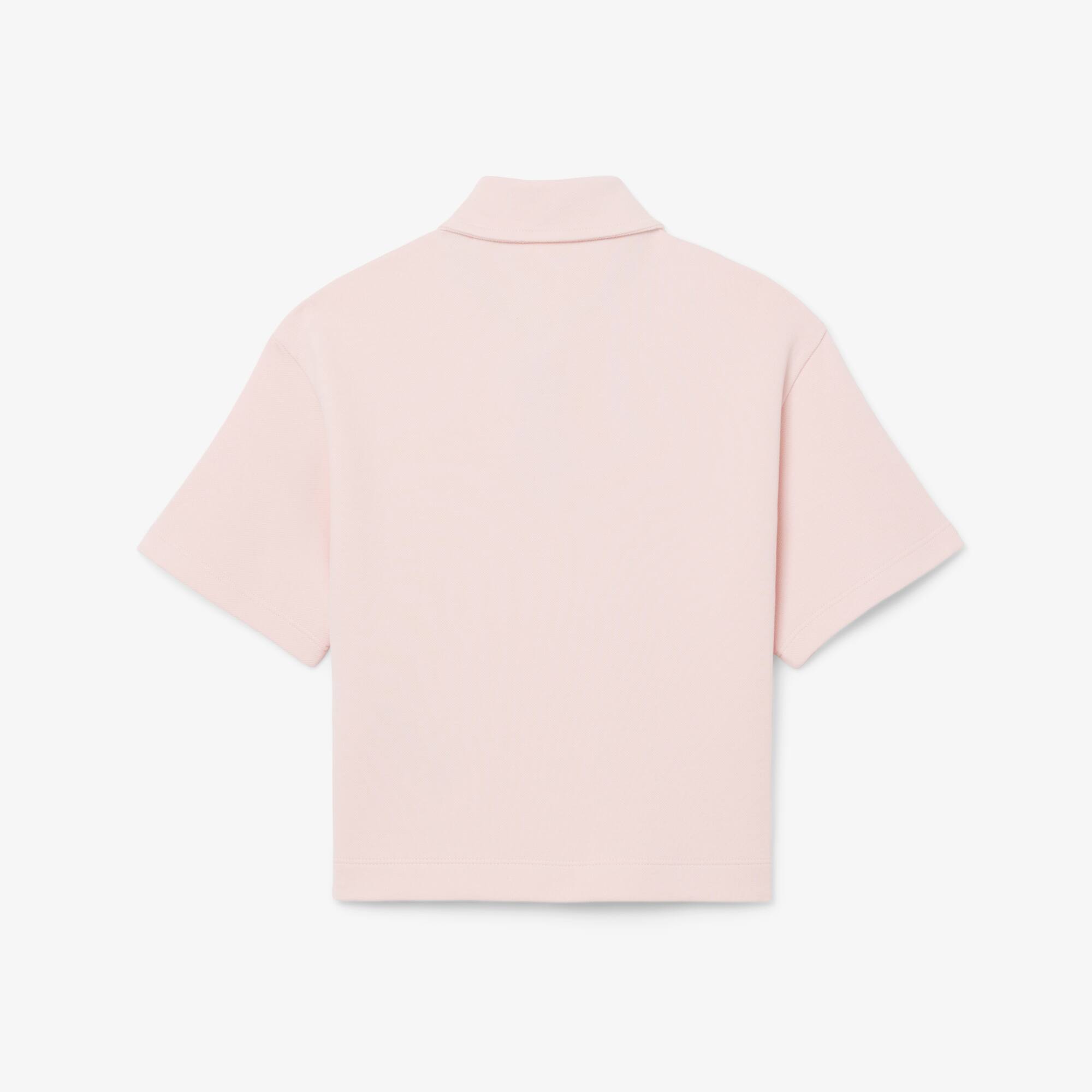 Polo oversize in pique top ragazza 8 16 anni Novita 2025 Lacoste