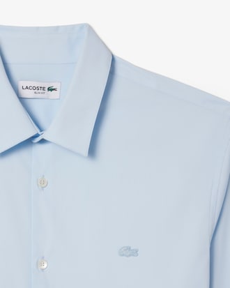 Camicia in popeline stretch slim fit