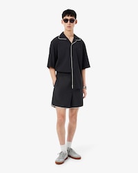 Shorts relaxed fit in misto lana