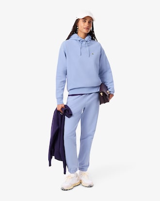 Felpa oversize in pile con cappuccio