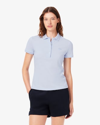 Polo da donna in piqu&eacute; di cotone stretch Lacoste slim fit