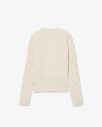 Cardigan a trecce in cashmere Runway