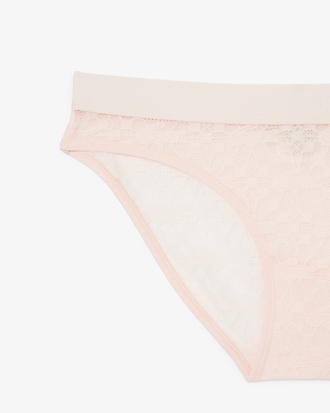 Slip in pizzo con logo in vita