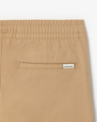 Pantaloni in gabardina di cotone stretch
