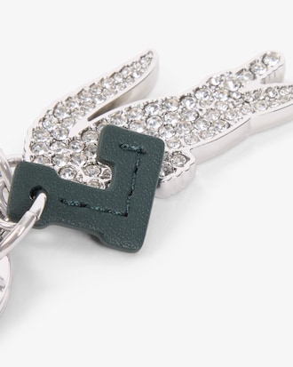 Portachiavi charm diamantato coccodrillo, L
