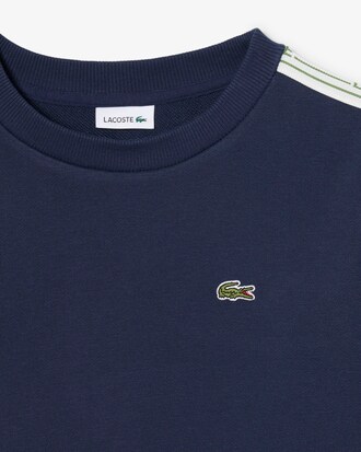 Felpa in cotone a righe con logo