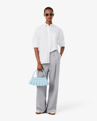 Camicia oversize in popeline di cotone