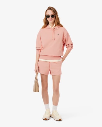 Felpa oversize in pile con cappuccio