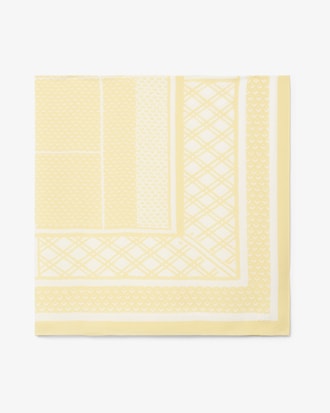 Sciarpa jacquard con stampa tennis