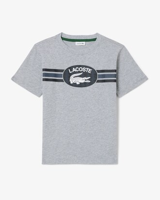 T-shirt in cotone con stampa monogramma