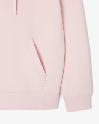 Felpa con cappuccio in piqu&eacute;