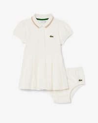 Completo neonato in piqu&eacute; elasticizzato