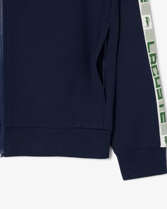 Felpa da tennis con zip color block
