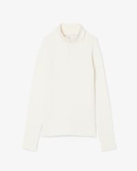 Maglione a collo alto in maglia a coste 3D