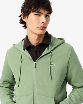 Felpa con cappuccio in pile con zip