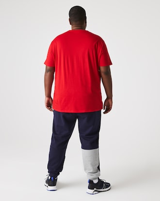 T-shirt con collo a V in jersey di cotone Pima leggero